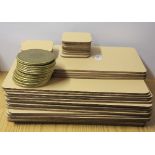 An extensive set of good quality table mats