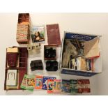 Several Viewmaster viewers and an extensive collection of slides