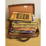 Vintage case and 1930s/40s hobby magazines