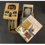 A box of antique collectors reference books