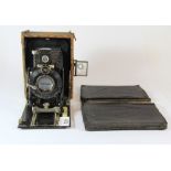 An early German plate camera + 2 additional plates