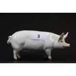 A Beswick figure of a pig "CH. Wall Queen", H 7cm