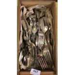 A quantity of silver plated cutlery