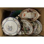 Box of mixed china