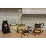 A quantity of Victorian and Edwardian china items