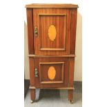 An early mahogany record cabinet, H 97cm