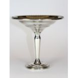 A hallmarked silver pedestal bonbon dish, H. 15cm.