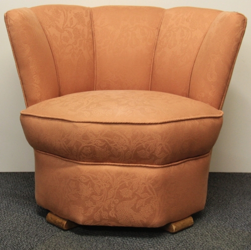 An Art Deco tub chair, H. 63cm.