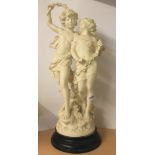 A large romantic cast resin figure, H. 57cm.