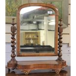 A 19th century mahogany dressing table mirror.