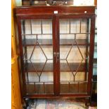 An Edwardian mahogany display cabinet, t