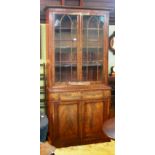 An early 19th century mahogany secretair