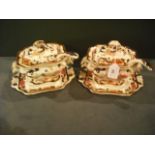 A pair of Masons Ironstone Mandalay twin