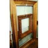 A gilt composite picture frame with repe