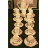 A set of six Aynsley Pembroke coffee can