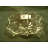 A circa 1960's Baccarat clear glass dish