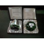 Two boxed Caithness paperweights, includ