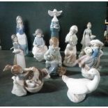 Ten Lladro, Nao and other similar figure