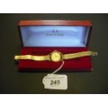 A lady's Omega De Ville wristwatch, the