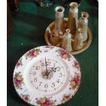 A Royal Albert Old Country Roses wall cl