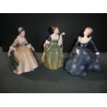 Three Royal Doulton figures, Fleur HN236