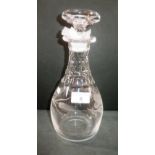 A Webb lead crystal decanter and stopper