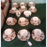 An Edwardian Staffordshire bone china te