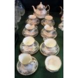 A Royal Albert Moonlight Rose tea servic