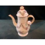 An early 19th century creamware coffee p