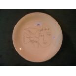 After Picasso, a 23.5cm diameter plate,