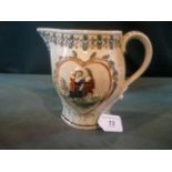 An early 19th century creamware jug of l