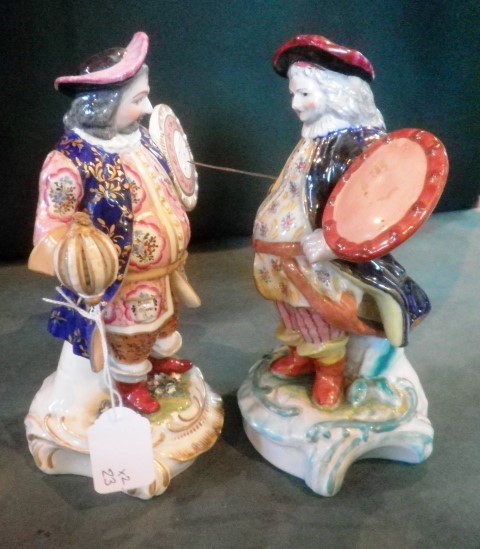 Two Continental porcelain figures, each