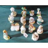 A group of 14 Beatrix Potter figures by Royal Doulton and Royal Albert.