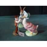 A Beswick Beatrix Potter centenary figure of Peter Rabbit, by Royal Doulton, 16.5cm high, a similar