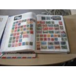 A collection of stamps contained in nine albums.