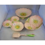 Carltonware 1930's three piece dessert service.