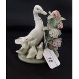 A Lladro 'How Do You Do' figure group, 12cm.