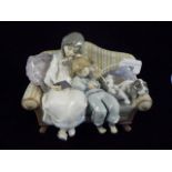 A Lladro 'Big Sister' figure group, number 5735.