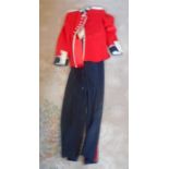 A grenadier Guards mess jacket, red with