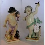 Two 19th century Continental porcelain figures,