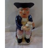 A Ralph Wood-style late 18th century toby jug,