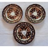 A set of six Royal Crown Derby salad plates, pattern 2451, year cypher 1913, 23cm.