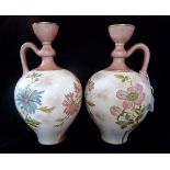 A pair of Old Hall Pottery ewers, probab