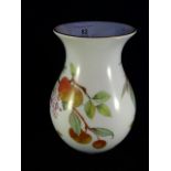 A Royal Worcester Evesham pattern baluster vase,