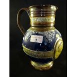 A late 19th century Doulton Lambeth stoneware jug,