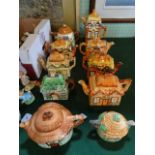 A collection of ten Cottageware teapots, various makers to include: Burlington Ware,