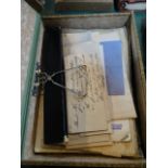 A box containing a large quantity of 19th century and later legal documents,