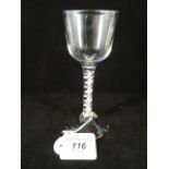 A wine glass, probably Dutch,