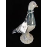 A Royal Copenhagen pigeon figurine, circ