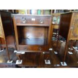 A Victorian single door pot cupboard.